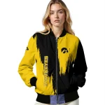 iowa hawkeyes urban mark black bomber jacket best selling