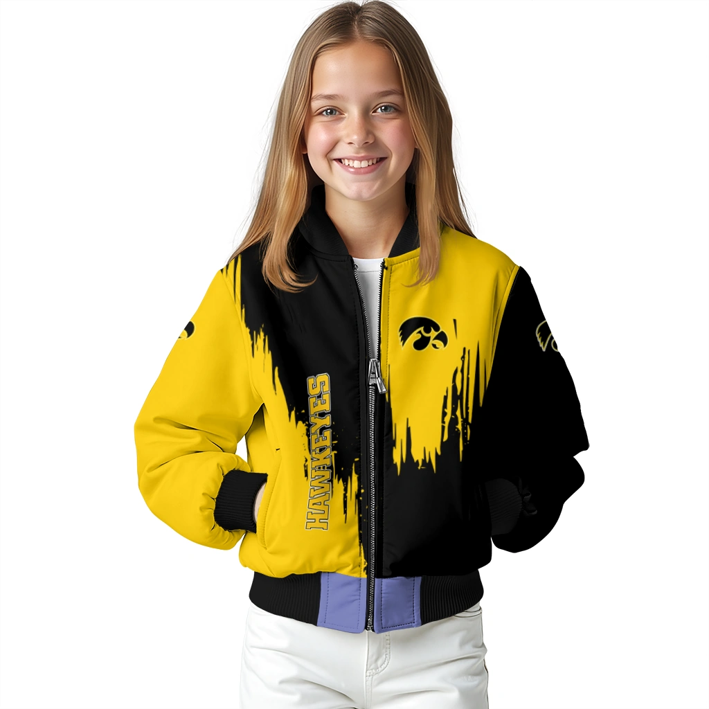 iowa hawkeyes urban mark black bomber jacket top rated iowa hawkeyes urban mark black bomber jacket top rated