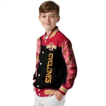iowa state cyclones fire skull red black varsity jacket best selling