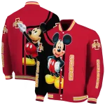 iowa state cyclones mickey mouse red varsity jacket best selling