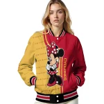 iowa state cyclones minnie mouse red varsity jacket best selling