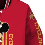 iowa state cyclones minnie mouse red varsity jacket best selling