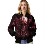 iowa state cyclones skull bite red black bomber jacket best selling