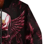 iowa state cyclones skull bite red black bomber jacket best selling
