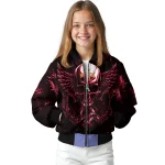 iowa state cyclones skull bite red black bomber jacket best selling