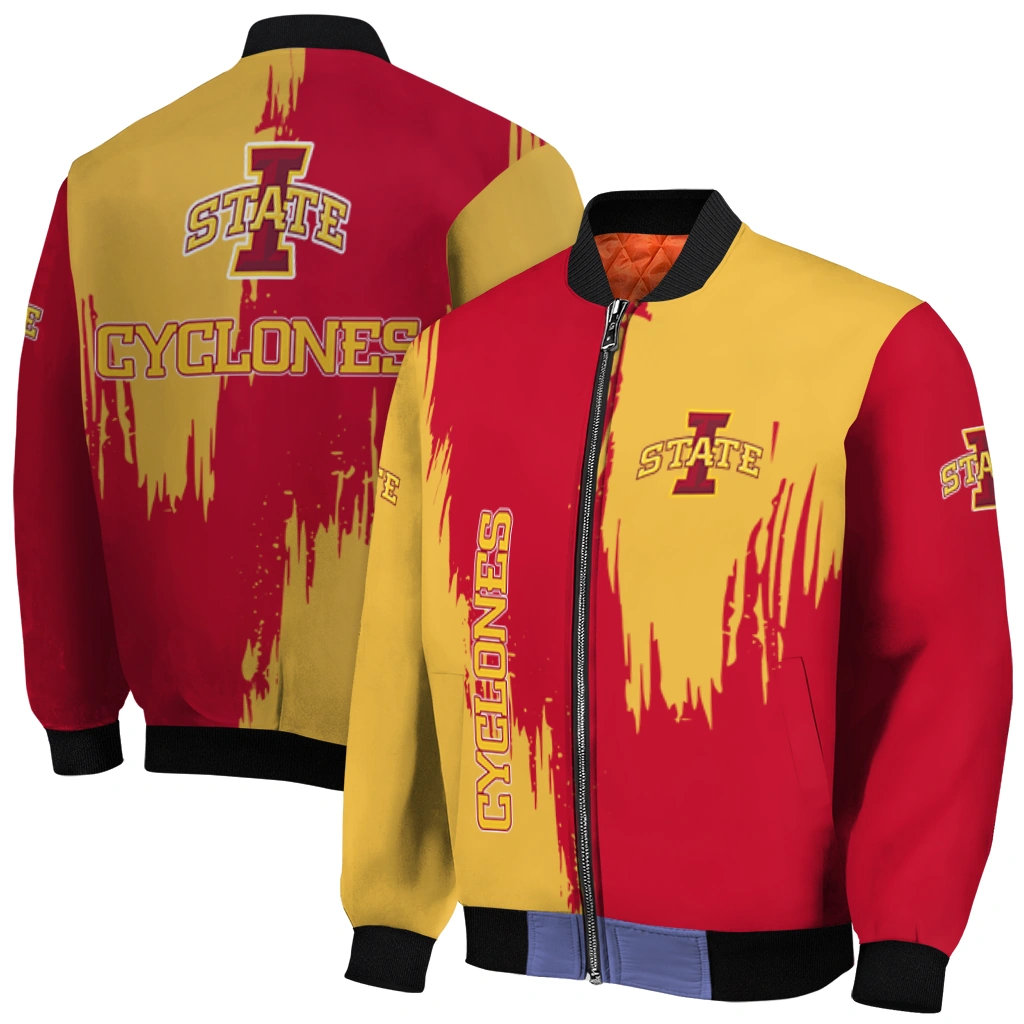 iowa state cyclones urban mark red bomber jacket best selling iowa state cyclones urban mark red bomber jacket best selling