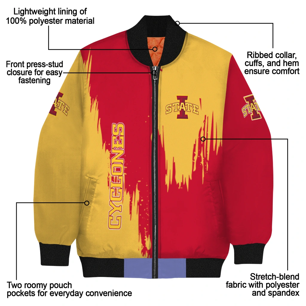 iowa state cyclones urban mark red bomber jacket new arrival iowa state cyclones urban mark red bomber jacket new arrival