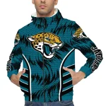 jacksonville jaguars dynamic heat wave teal windbreaker jacket best selling
