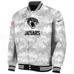 jacksonville jaguars gray camouflage gray varsity jacket best selling