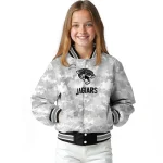 jacksonville jaguars gray camouflage gray varsity jacket best selling