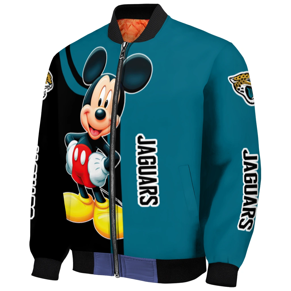 jacksonville jaguars mickey mouse teal bomber jacket fashion forward jacksonville jaguars mickey mouse teal bomber jacket fashion forward
