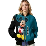 jacksonville jaguars mickey mouse teal bomber jacket best selling