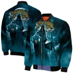 jacksonville jaguars shadow reaper teal bomber jacket best selling