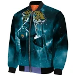 jacksonville jaguars shadow reaper teal bomber jacket best selling