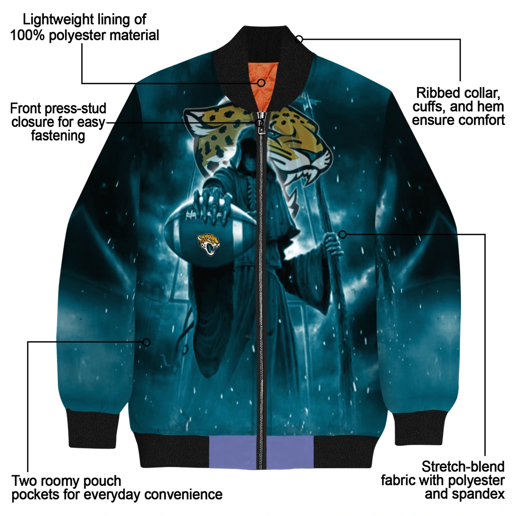 jacksonville jaguars shadow reaper teal bomber jacket new arrival jacksonville jaguars shadow reaper teal bomber jacket new arrival
