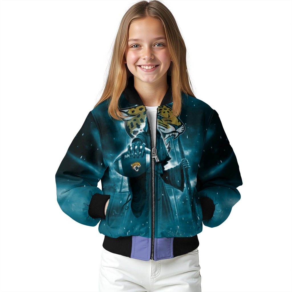 jacksonville jaguars shadow reaper teal bomber jacket top rated jacksonville jaguars shadow reaper teal bomber jacket top rated