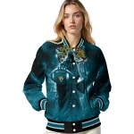jacksonville jaguars shadow reaper teal varsity jacket best selling