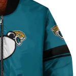 jacksonville jaguars snoopy attitude teal bomber jacket best selling