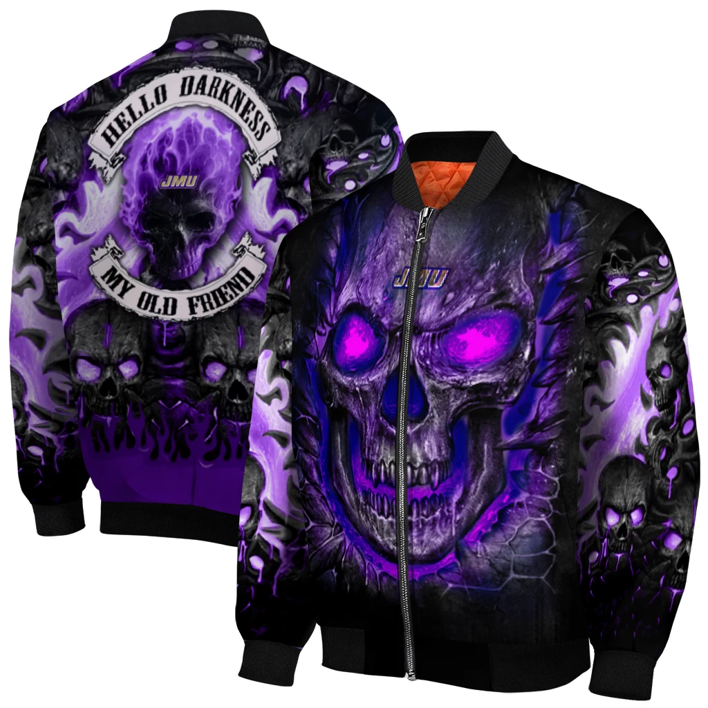 james madison dukes inferno skull purple black bomber jacket best selling james madison dukes inferno skull purple black bomber jacket best selling