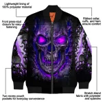 james madison dukes inferno skull purple black bomber jacket best selling