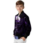 james madison dukes skull bite purple black bomber jacket best selling