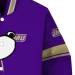james madison dukes snoopy attitude purple varsity jacket best selling