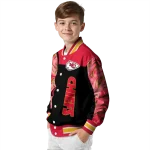 kansas city chiefs fire skull red black varsity jacket best selling