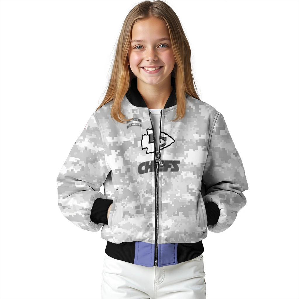 kansas city chiefs gray camouflage gray bomber jacket top rated kansas city chiefs gray camouflage gray bomber jacket top rated