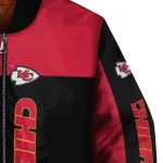 kansas city chiefs intricate skull red black bomber jacket best selling