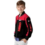 kansas city chiefs intricate skull red black bomber jacket best selling