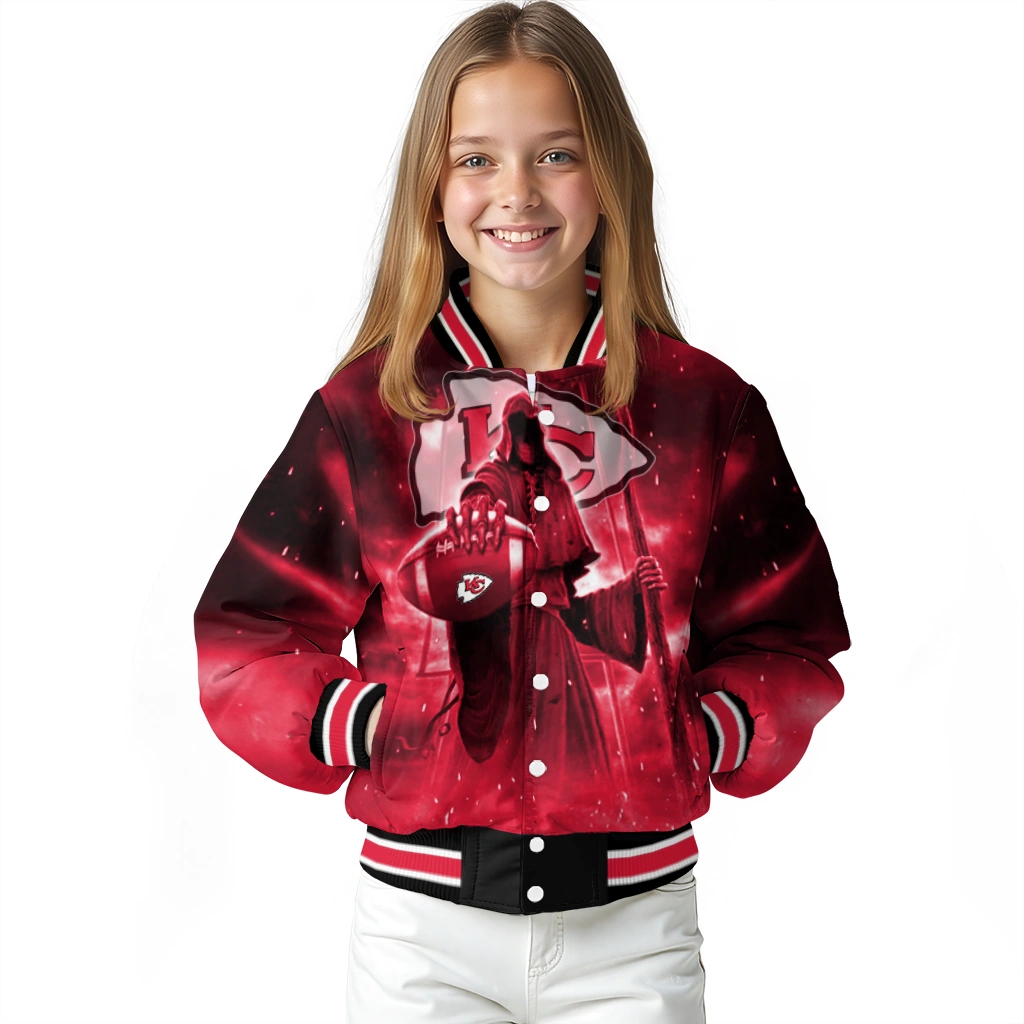 kansas city chiefs shadow reaper red varsity jacket top rated kansas city chiefs shadow reaper red varsity jacket top rated