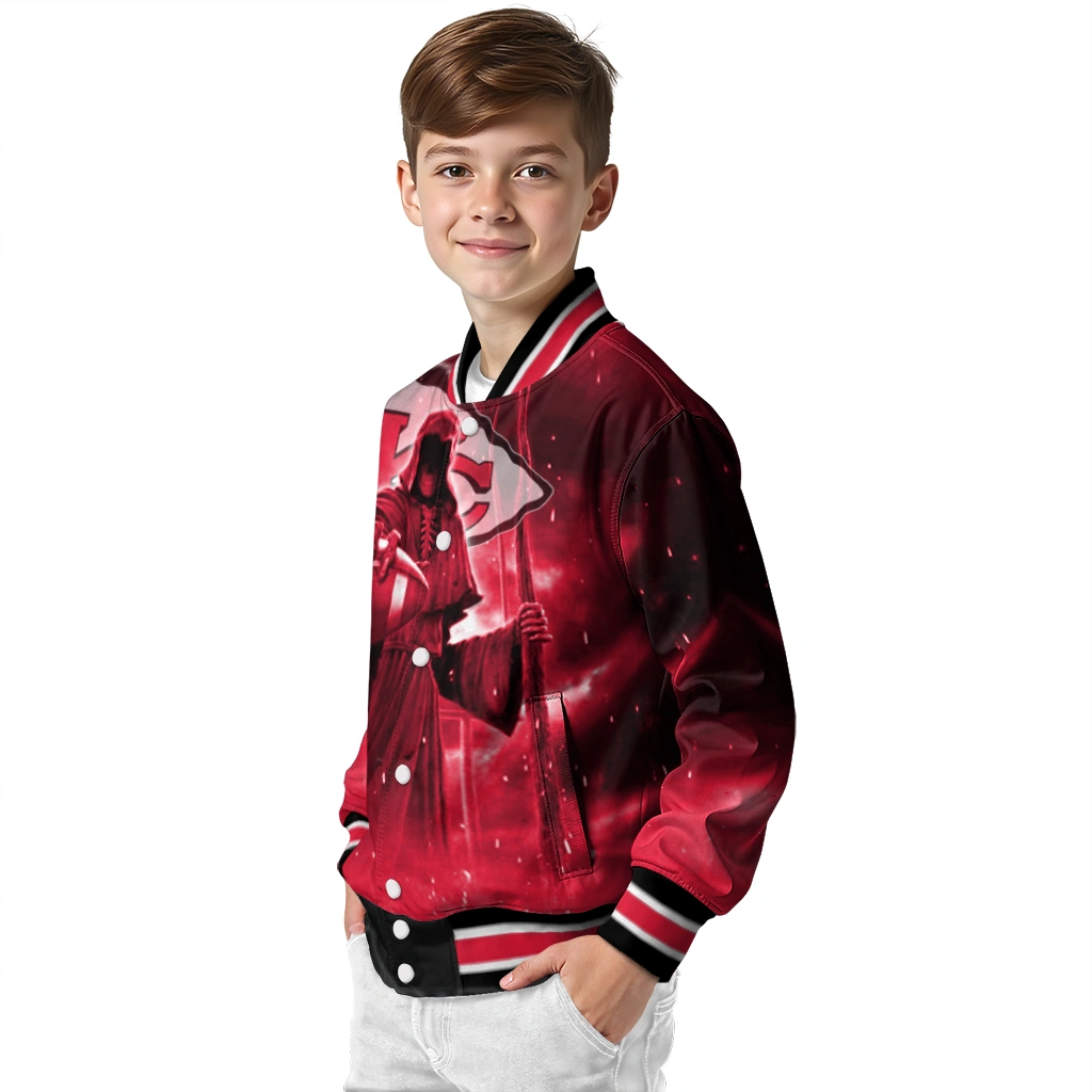 kansas city chiefs shadow reaper red varsity jacket trendy kansas city chiefs shadow reaper red varsity jacket trendy