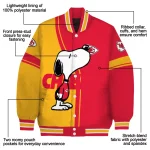 kansas city chiefs snoopy attitude red varsity jacket best selling