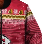 kansas city chiefs snowy pines red bomber jacket best selling