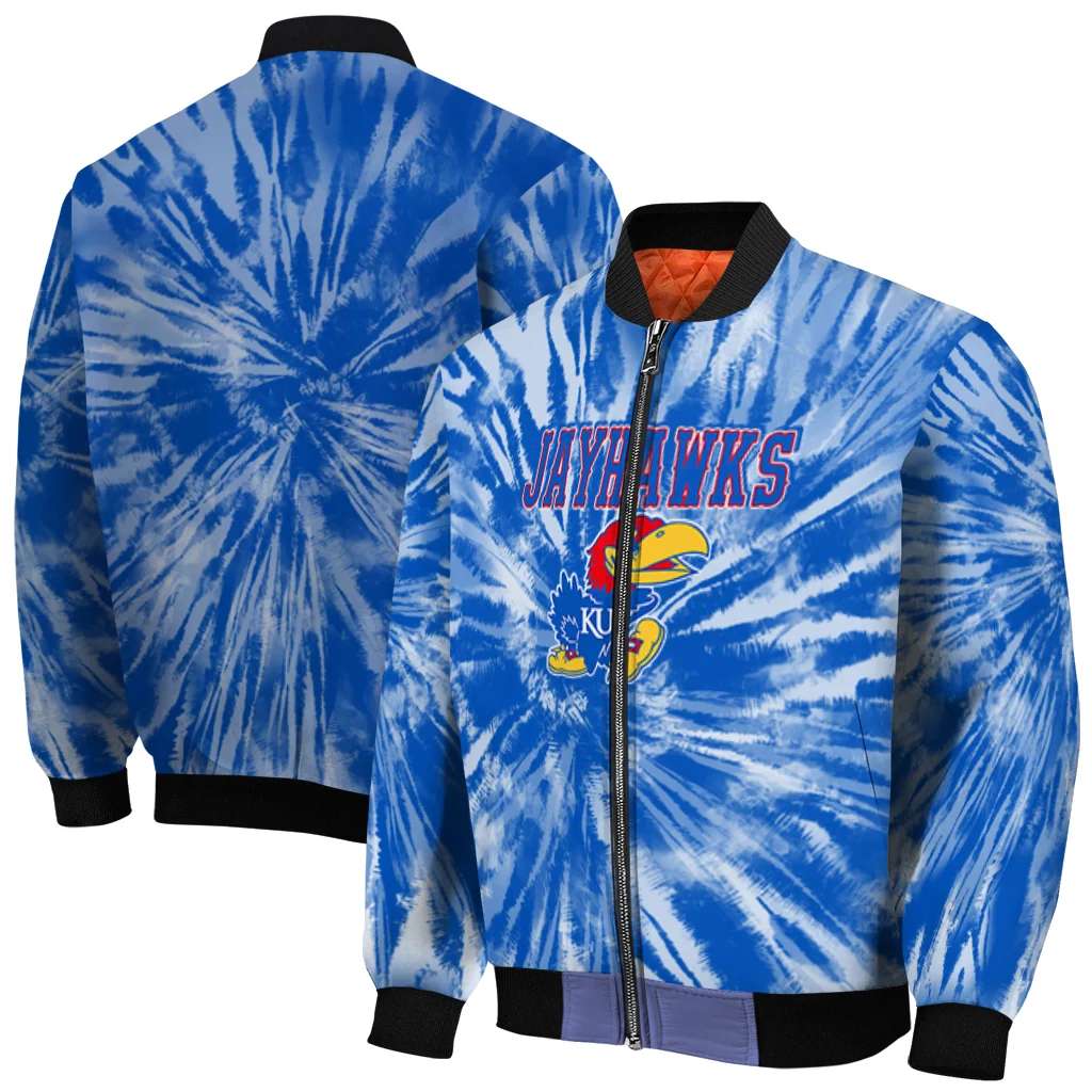 kansas jayhawks dynamic rings blue bomber jacket best selling kansas jayhawks dynamic rings blue bomber jacket best selling