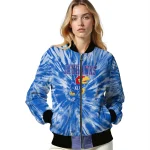 kansas jayhawks dynamic rings blue bomber jacket best selling