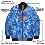 kansas jayhawks dynamic rings blue bomber jacket best selling