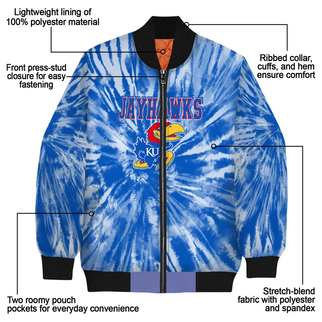 kansas jayhawks dynamic rings blue bomber jacket new arrival kansas jayhawks dynamic rings blue bomber jacket new arrival