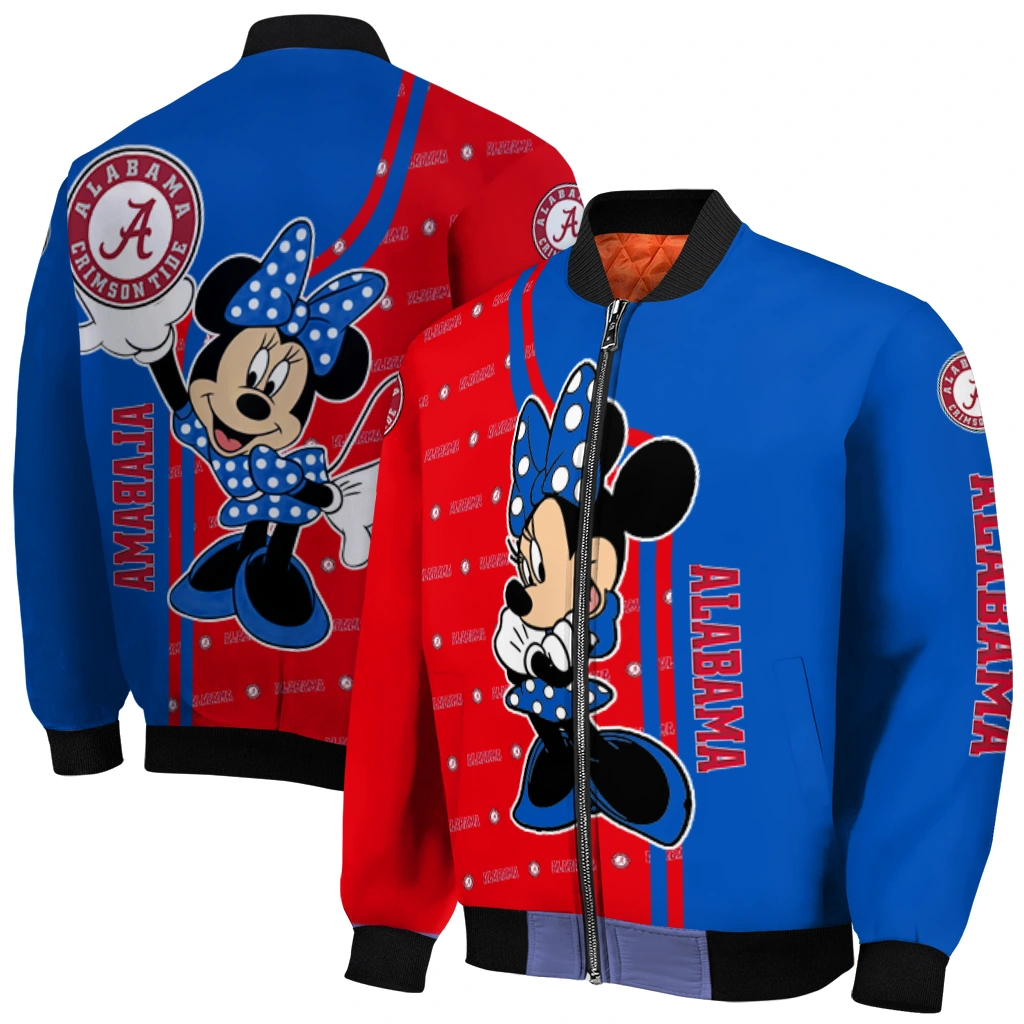 kansas jayhawks minnie mouse blue bomber jacket best selling kansas jayhawks minnie mouse blue bomber jacket best selling
