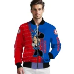 kansas jayhawks minnie mouse blue bomber jacket best selling