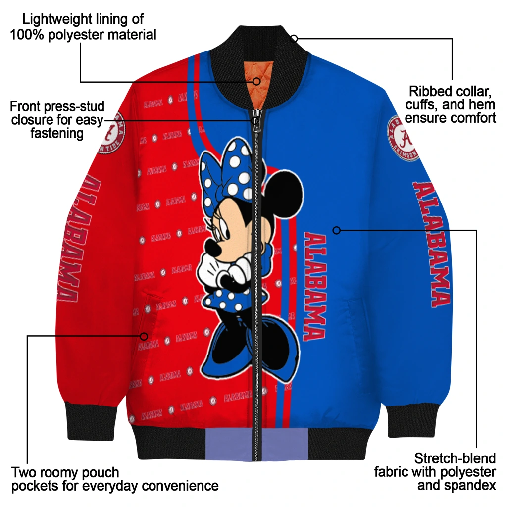 kansas jayhawks minnie mouse blue bomber jacket new arrival kansas jayhawks minnie mouse blue bomber jacket new arrival