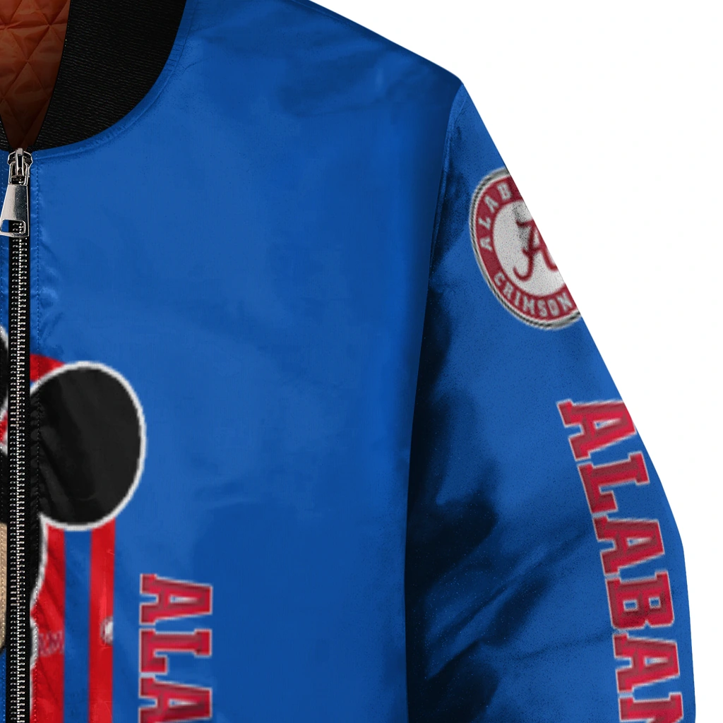 kansas jayhawks minnie mouse blue bomber jacket premium grade kansas jayhawks minnie mouse blue bomber jacket premium grade