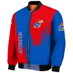 kansas jayhawks urban mark blue bomber jacket best selling