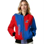 kansas jayhawks urban mark blue bomber jacket best selling