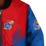 kansas jayhawks urban mark blue bomber jacket best selling