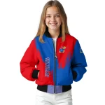 kansas jayhawks urban mark blue bomber jacket best selling