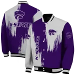 kansas state wildcats urban mark purple varsity jacket best selling