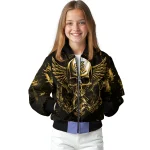 kennesaw state owls skull bite gold black bomber jacket best selling