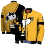 kennesaw state owls snoopy attitude gold bomber jacket best selling