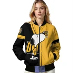 kennesaw state owls snoopy attitude gold bomber jacket best selling